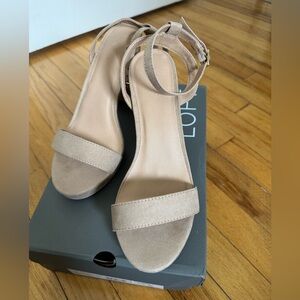 LOFT Women's Block Heel Strappy Sandals, Women’s Sz 8 1/2, Brand New with Box